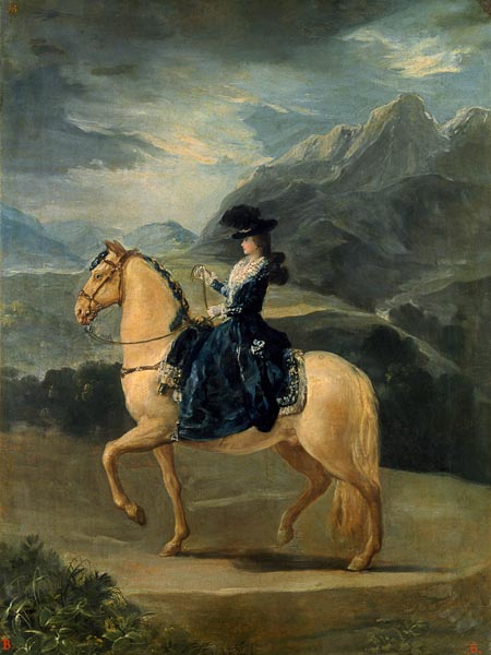Reiterbild der Maria Teresa de Vallabriga from Francisco José de Goya