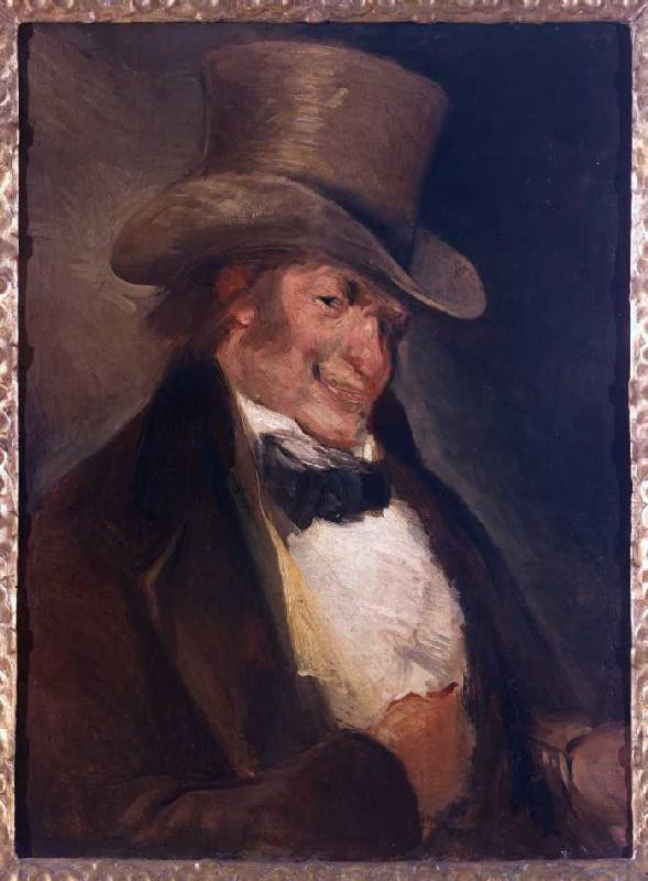 Selbstbildnis mit Zylinderhut. from Francisco José de Goya