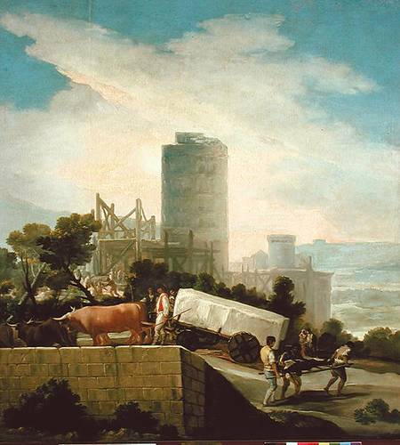 Transporting a Stone Block from Francisco José de Goya