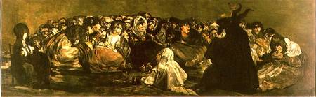 The Witches' Sabbath or The Great He-goat, (one of "The Black Paintings") from Francisco José de Goya