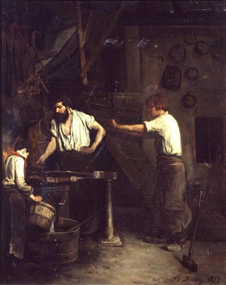 The Blacksmiths, Memory of Treport from François Bonvin