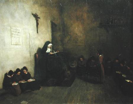 Interior of a School for Orphaned Girls from François Bonvin
