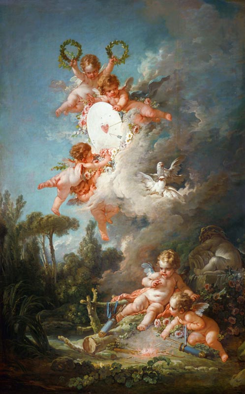 Cupid's Target, from 'Les Amours des Dieux' from François Boucher
