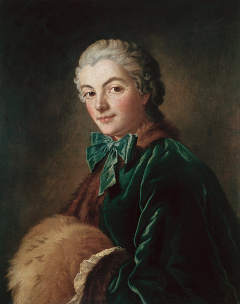 Junge Frau mit Muff from François Boucher