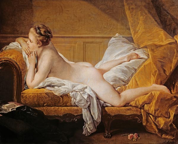 Ruhendes Mädchen (Luise O`Murphy) from François Boucher