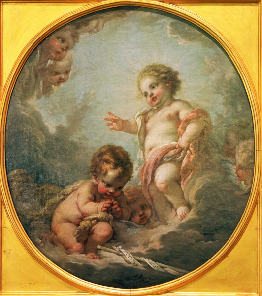 Jesuskind segnet Johannes from François Boucher