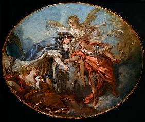 Allegory of the Peace of Aix-la-Chapelle, 1748 (oil on canvas)