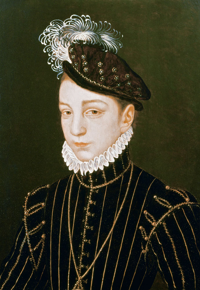 Portrait of Charles IX (panel) (related to drawing in Hermitage, St. Petersburg) from François Clouet