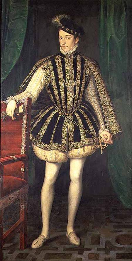 King Charles IX of France (1550-74) from François Clouet