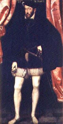 Portrait of King Henri II of France (1519-59) from François Clouet