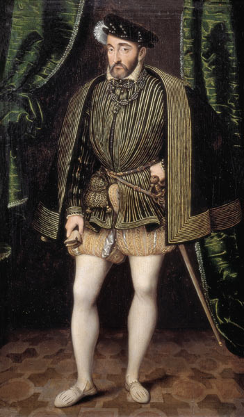 Portrait of Henri II (1519-59) from François Clouet