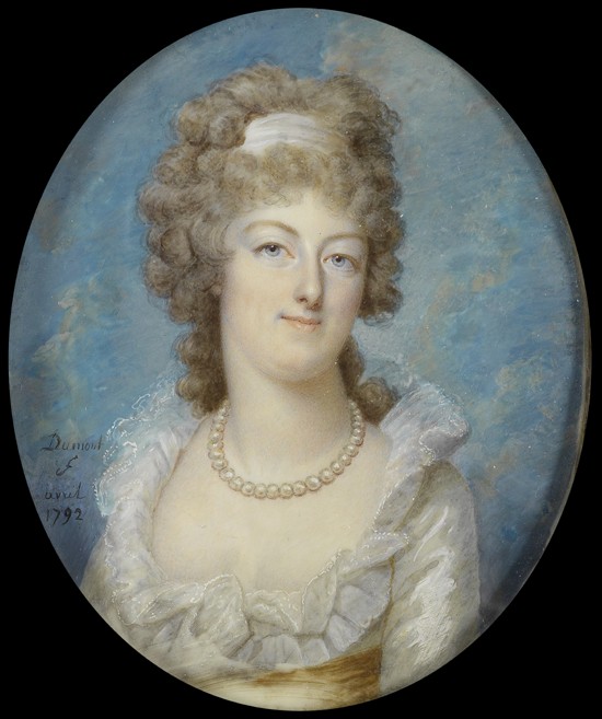 Portrait of Queen Marie Antoinette with a Pearl Necklace from Francois Dumont