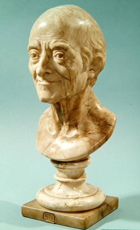 Bust of Voltaire (1694-1778) from Francois Marie Rosset