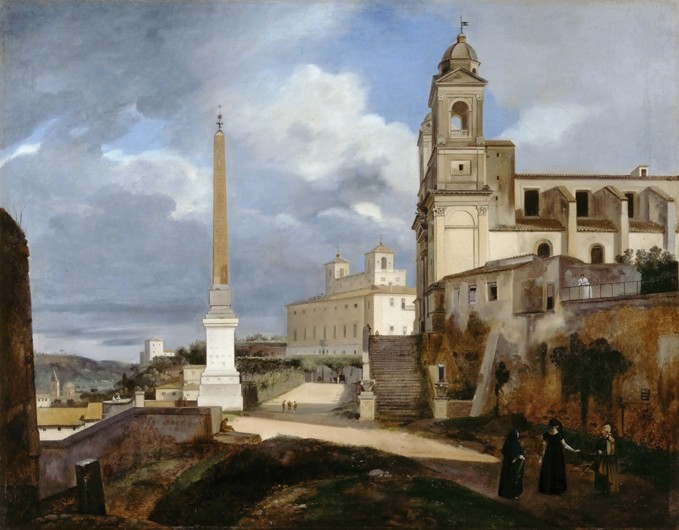 Santa Trinità dei Monti and Villa Medici in Rom from François Marius Granet