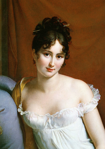 Portrait of Madame Recamier (1777-1849) (detail of 2292) from François Pascal Simon Gérard