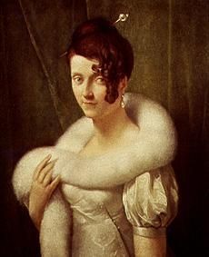Die Frau mit der Haarnadel from François Pascal Simon Gérard
