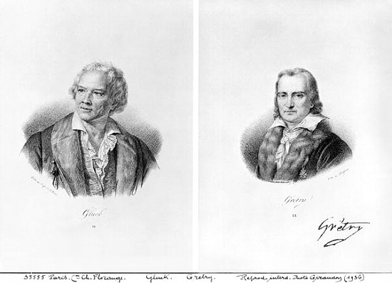 Christoph Willibald von Gluck (1714-87) and Andre Ernest Modeste Gretry (1741-1813) from Francois Seraphin Delpech