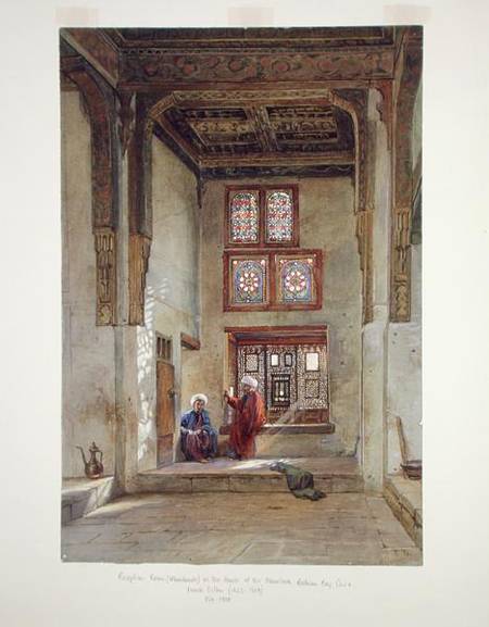 Reception room in the house of the Memlook Roduan Bey, Cairo  on from Frank Dillon