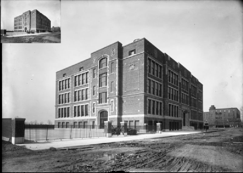Edgar Allan Poe School, 1914 (b/w photo) from Franklin Davenport Edmunds