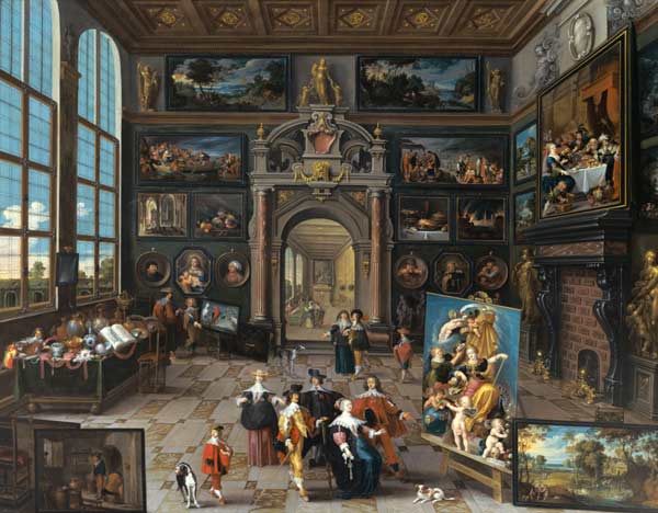 Galerie eines Sammlers. (Zusammen mit Cornelis de Baellieur) from Frans Francken d. J.
