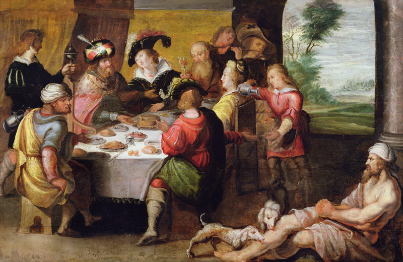 The Parable of the Rich Man and Lazarus from Frans Francken d. J.