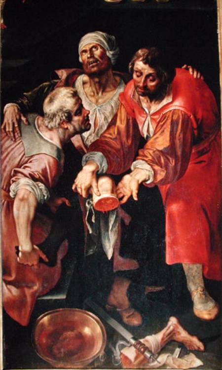 The Charity of St. Cosmas and St. Damian, detail of the saints curing an amputee from Frans Francken d. J.