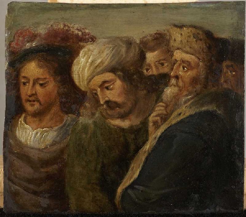 Gruppe von fünf Männern. from Frans Francken d. J.