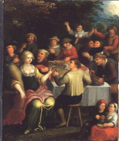A Harvest Feast from Frans Francken d. J.