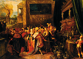Krösus zeigt Solon seine Schätze from Frans Francken d. J.
