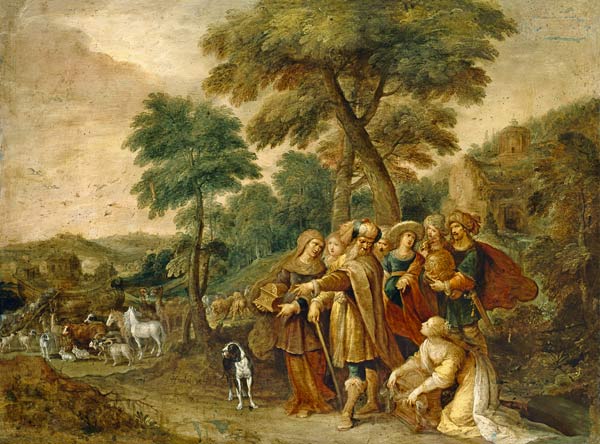 Noah und seine Familie auf dem Wege zur Arche from Frans Francken d. J.