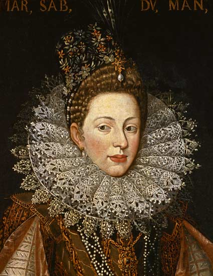 Portrait of Margaret Gonzaga, Duchess of Savoy from Frans II Pourbus
