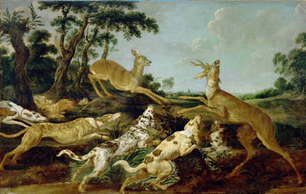 Hunting scene from Frans Snyders