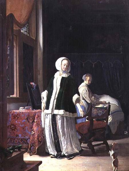 The Morning Toilet of a Young Lady from Frans van d.Ä Mieris