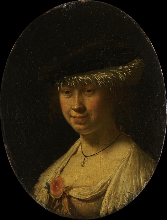 Bildnis einer Frau mit Barett from Frans van Mieris d. Ä.