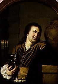 Brustbild eines Trinkers. from Frans van Mieris d.Ä.