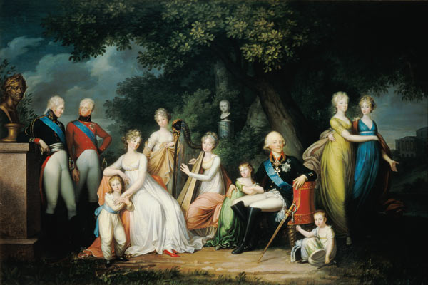 Paul I (1754-1801), Maria Feodorovna (1759-1828) and their Children from Franz Gerhard von Kugelgen