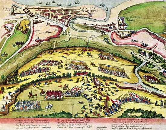 The Siege of Dieppe in 1589, 1589-92 from Franz Hogenberg