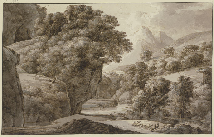 Felsige Landschaft mit Fluß from Franz Innocenz Josef Kobell