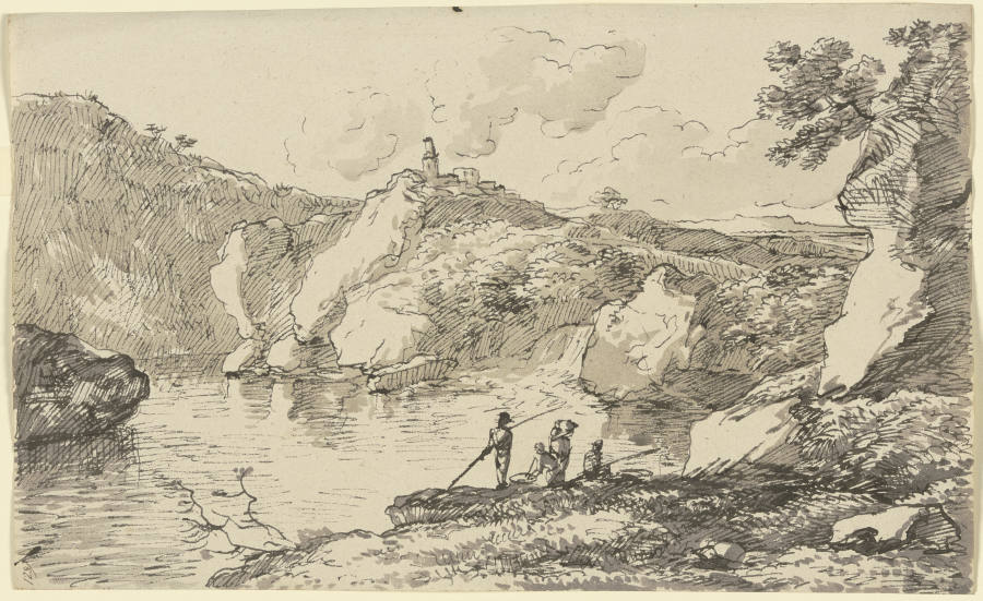 Gewässer mit Bergen from Franz Innocenz Josef Kobell