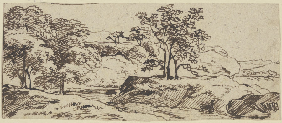 Landschaft mit Bäumen from Franz Innocenz Josef Kobell