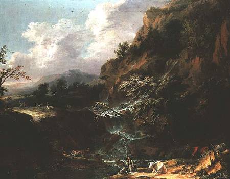 Landscape with waterfall from Franz-Joachim Beich