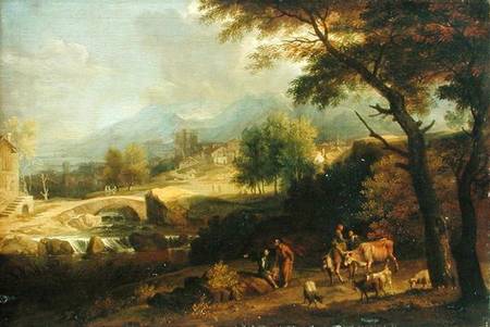 Shepherds in a Landscape from Franz-Joachim Beich