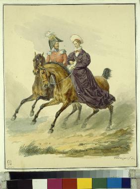 Emperor Nicholas I and Empress Alexandra Fyodorovna (Charlotte of Prussia)