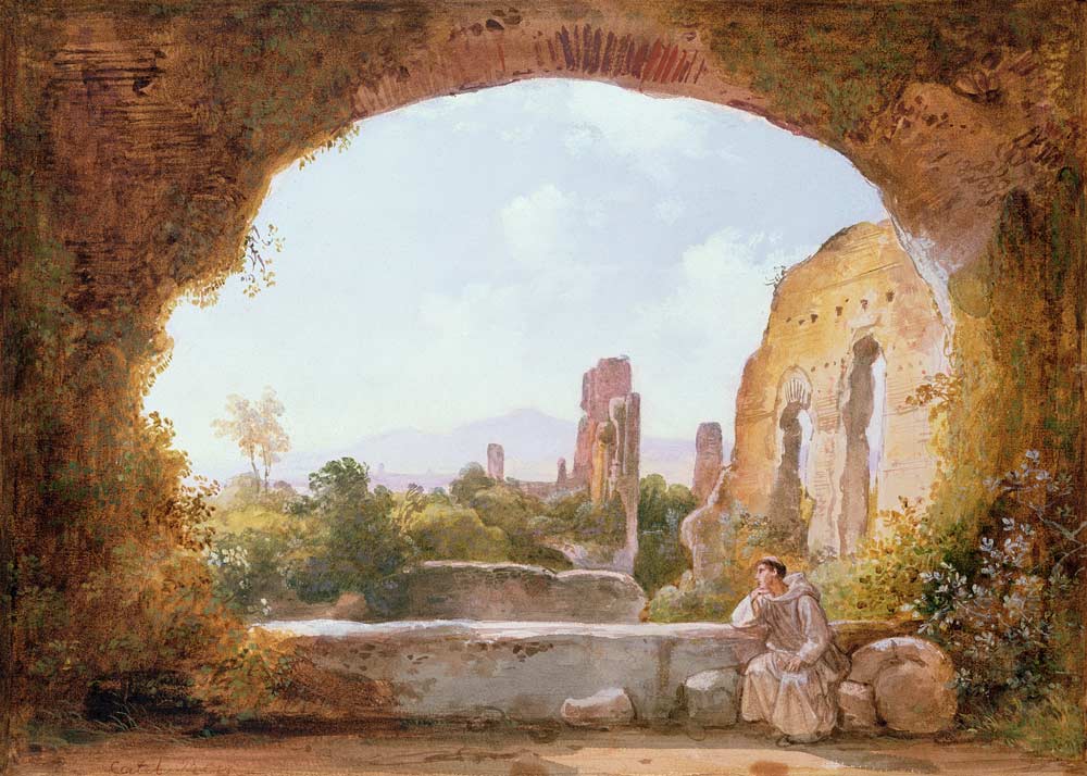 The Grotto of Egeria from Franz Ludwig Catel