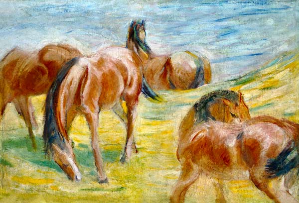Grasende Pferde from Franz Marc