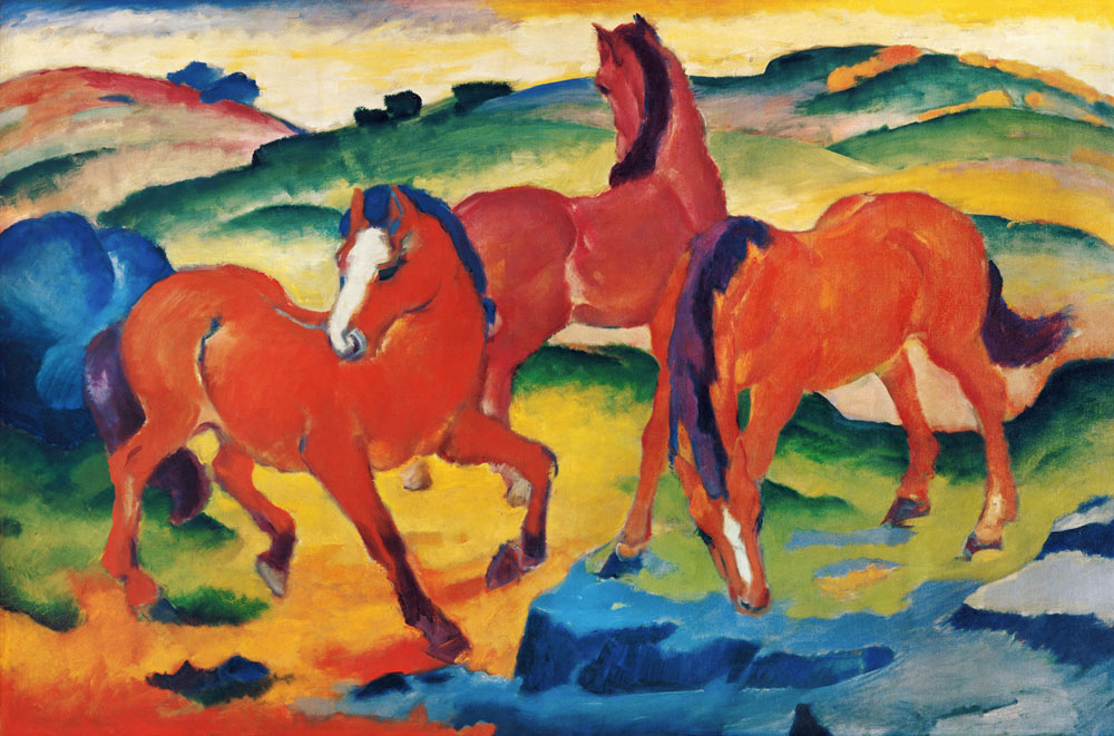 Rote Pferde from Franz Marc