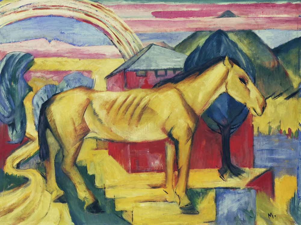 Langes gelbes Pferd from Franz Marc