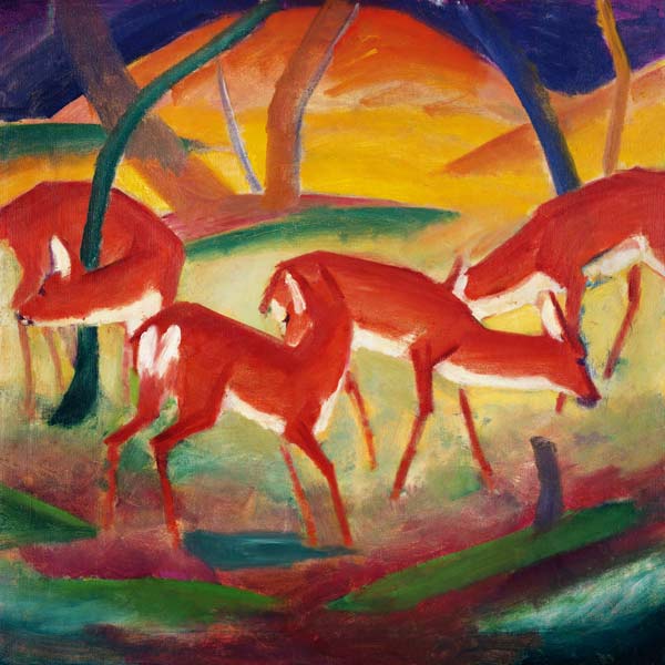 Rote Rehe I from Franz Marc