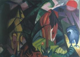 Horse and Eagle, 1912 (oil on canvas)