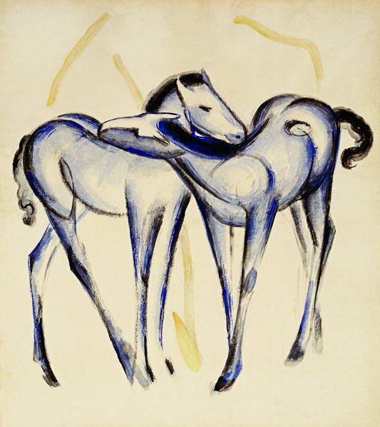 Zwei blaue Pferde from Franz Marc